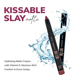 MOS CODE Kissable Slay HD Matte Cryon Lipstick withLips + Primer 1.6g, Flamingo Glow 37 | Waterproof, Smudge Proof, Long Lasting Matte Lipstick | Vitamin E Enriched, Hydrating