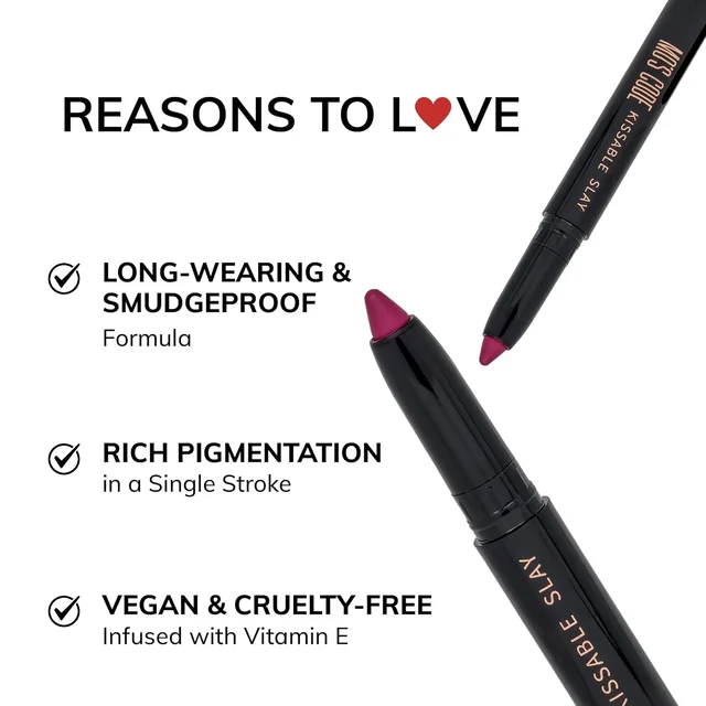 MOS CODE Kissable Slay HD Matte Cryon Lipstick withLips + Primer 1.6g, Flamingo Glow 37 | Waterproof, Smudge Proof, Long Lasting Matte Lipstick | Vitamin E Enriched, Hydrating
