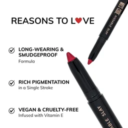 MOS CODE Kissable Slay HD Matte Cryon Lipstick withLips + Primer 1.6g, Champagne 20 | Waterproof, Smudge Proof, Long Lasting Matte Lipstick | Vitamin E Enriched, Hydrating