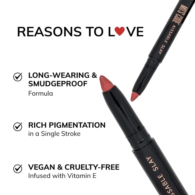 MOS CODE Kissable Slay HD Matte Cryon Lipstick withLips + Primer 1.6g, Soft Kiss 09 | Waterproof, Smudge Proof, Long Lasting Matte Lipstick | Vitamin E Enriched, Hydrating