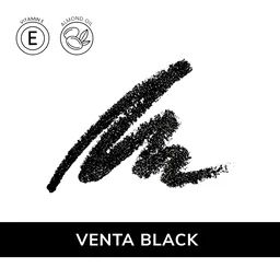 MOS CODE Kohl Kajal Pencil 1.5gm - Venta Black | Waterproof & Smudgeproof | Long Wearing | Single Stroke Application | Matte Finish | Enriched with Vitamin E & Almond Oil | Intense Black Kajal
