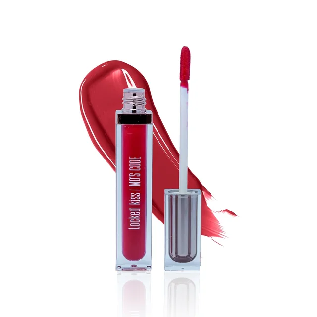 MOS CODE MOS Code Locked Kiss Transfer Proof Liquid Lipstick 7ml - Shade 09 Scarlet Spell | Waterproof, Smudgeproof, Long-Wearing & Hydrating | Vitamin E, Jojoba Oil, Argan Oil & Shea Butter