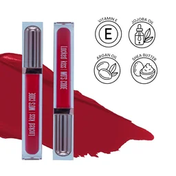 MOS CODE MOS Code Locked Kiss Transfer Proof Liquid Lipstick 7ml - Shade 09 Scarlet Spell | Waterproof, Smudgeproof, Long-Wearing & Hydrating | Vitamin E, Jojoba Oil, Argan Oil & Shea Butter