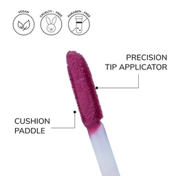 MOS CODE MOS Code Locked Kiss Transfer Proof Liquid Lipstick 7ml - Shade 06 Wine Stain | Waterproof, Smudgeproof, Long-Wearing & Hydrating | Vitamin E, Jojoba Oil, Argan Oil & Shea Butter