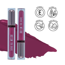 MOS CODE MOS Code Locked Kiss Transfer Proof Liquid Lipstick 7ml - Shade 06 Wine Stain | Waterproof, Smudgeproof, Long-Wearing & Hydrating | Vitamin E, Jojoba Oil, Argan Oil & Shea Butter