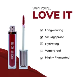 MOS CODE MOS Code Locked Kiss Transfer Proof Liquid Lipstick 7ml - Shade 03 Cheery Vow | Waterproof, Smudgeproof, Long-Wearing & Hydrating | Vitamin E, Jojoba Oil, Argan Oil & Shea Butter
