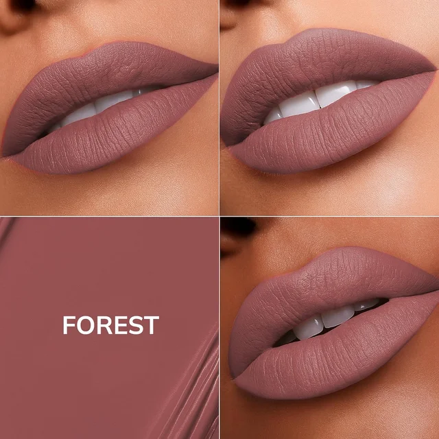 MOS CODE MOS Code Locked Kiss Transfer Proof Liquid Lipstick 7ml - Shade 15 Forest | Waterproof, Smudgeproof, Long-Wearing & Hydrating | Vitamin E, Jojoba Oil, Argan Oil & Shea Butter