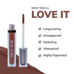 MOS CODE MOS Code Locked Kiss Transfer Proof Liquid Lipstick 7ml - Shade 08 Dusky | Waterproof, Smudgeproof, Long-Wearing & Hydrating | Vitamin E, Jojoba Oil, Argan Oil & Shea Butter