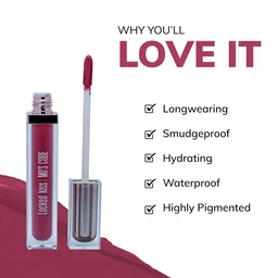 MOS CODE MOS Code Locked Kiss Transfer Proof Liquid Lipstick 7ml - Shade 04 Berry Envy | Waterproof, Smudgeproof, Long-Wearing & Hydrating | Vitamin E, Jojoba Oil, Argan Oil & Shea Butter