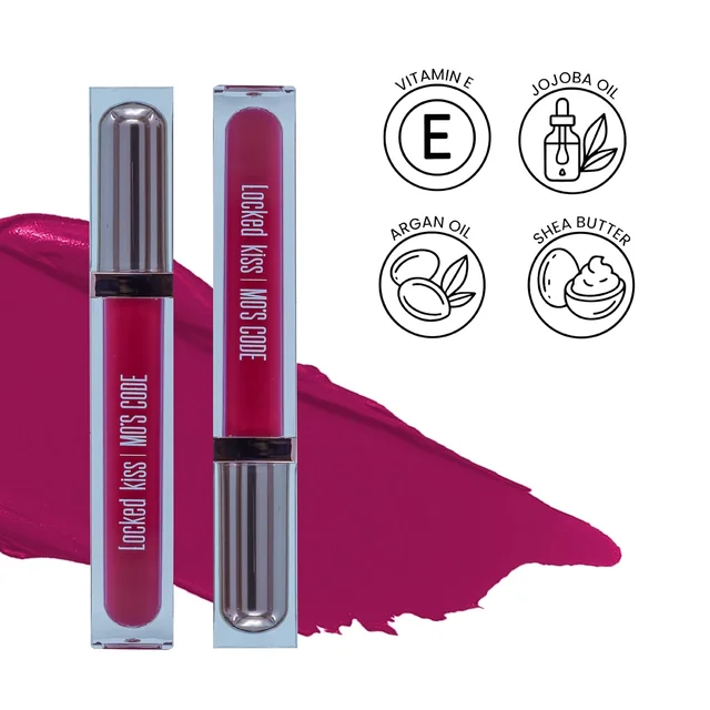 MOS CODE MOS Code Locked Kiss Transfer Proof Liquid Lipstick 7ml - Shade 11 Blood Moon | Waterproof, Smudgeproof, Long-Wearing & Hydrating | Vitamin E, Jojoba Oil, Argan Oil & Shea Butter
