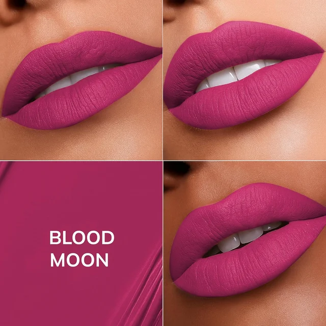 MOS CODE MOS Code Locked Kiss Transfer Proof Liquid Lipstick 7ml - Shade 11 Blood Moon | Waterproof, Smudgeproof, Long-Wearing & Hydrating | Vitamin E, Jojoba Oil, Argan Oil & Shea Butter