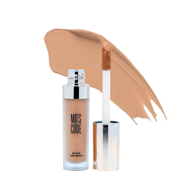 MOS CODE Soft Matte Liquid Concealer 8g - Bet Shade | Full Coverage | Blendable | Long-Lasting | Sweat Proof | Transferproof | Lightweight Matte Finish