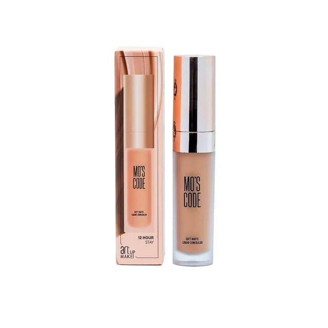 MOS CODE Soft Matte Liquid Concealer 8g - Bet Shade | Full Coverage | Blendable | Long-Lasting | Sweat Proof | Transferproof | Lightweight Matte Finish