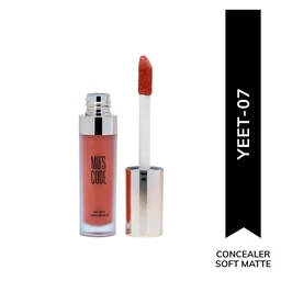 MOS CODE Soft Matte Liquid Concealer 8g - Yeet Shade | Full Coverage Matte Finish | Blendable, Transfer-Proof & Sweat-Proof | Long-Lasting Lightweight Concealer