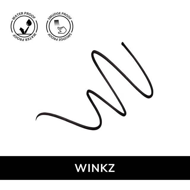 MOS CODE Yes Eye Do Winkz Eyeliner Pencil Black 1ml | Waterproof & Smudge Proof Eyeliner | Quick Dry, Matte Finish, Long Lasting Up to 12 Hours | Vegan