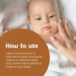Mother Sparsh Milky Soft Baby Face Cream 50g| Daily Moisturizing Cream for Babies with Coconut Oil, Milk Protein & Vitamin B5 | Non-Sticky & Hydrating Baby Skincare