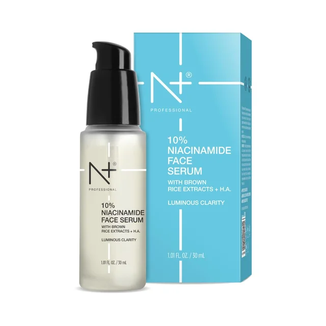 N Plus 10% Niacinamide Face Serum 30ml | With Brown Rice Extracts & Hyaluronic Acid | For Luminous Clarity | Helps Brighten Dull-Looking Skin & Improve Uneven Tone