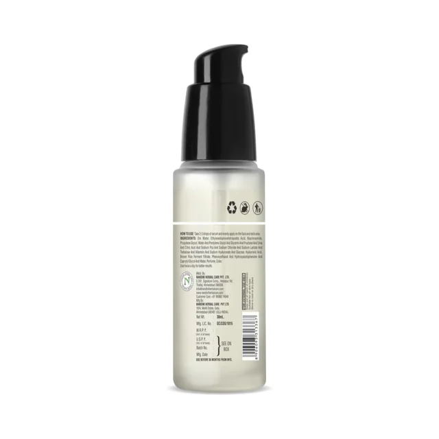 N Plus 10% Niacinamide Face Serum 30ml | With Brown Rice Extracts & Hyaluronic Acid | For Luminous Clarity | Helps Brighten Dull-Looking Skin & Improve Uneven Tone