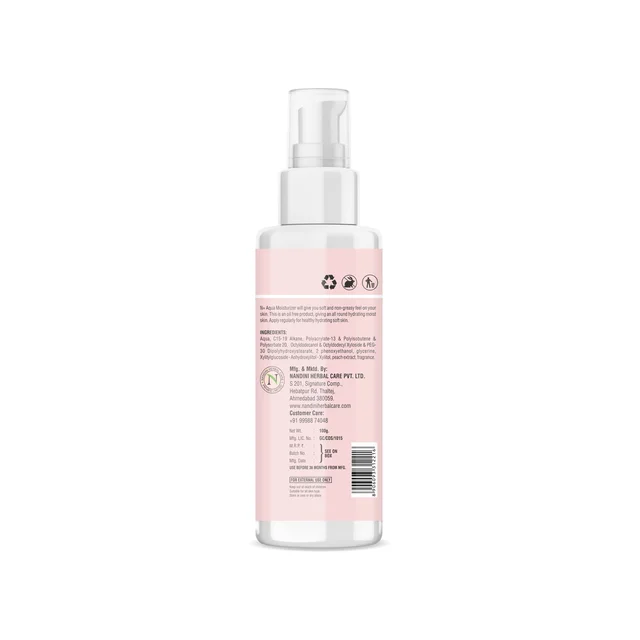 N Plus Aqua Moisturizer 100ml | Peach Extract Enriched Face Moisturizer for Soft & Hydrated Skin | Daily Hydrating Cream for Smooth