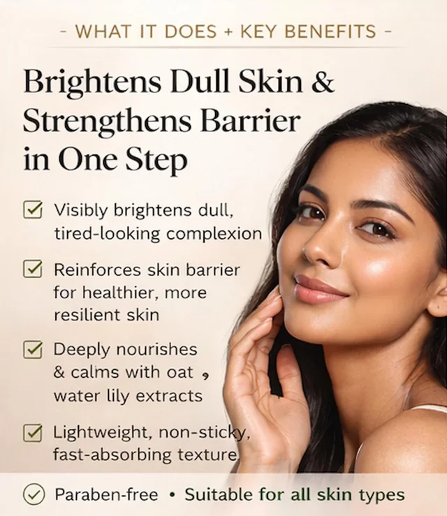N Plus Brightening Face Serum 30ml | Enriched with Oat Extracts | Helps Brighten Dull-Looking Skin | Hydrating & Nourishing Facial Serum for a Fresh, Smooth & Radiant Look