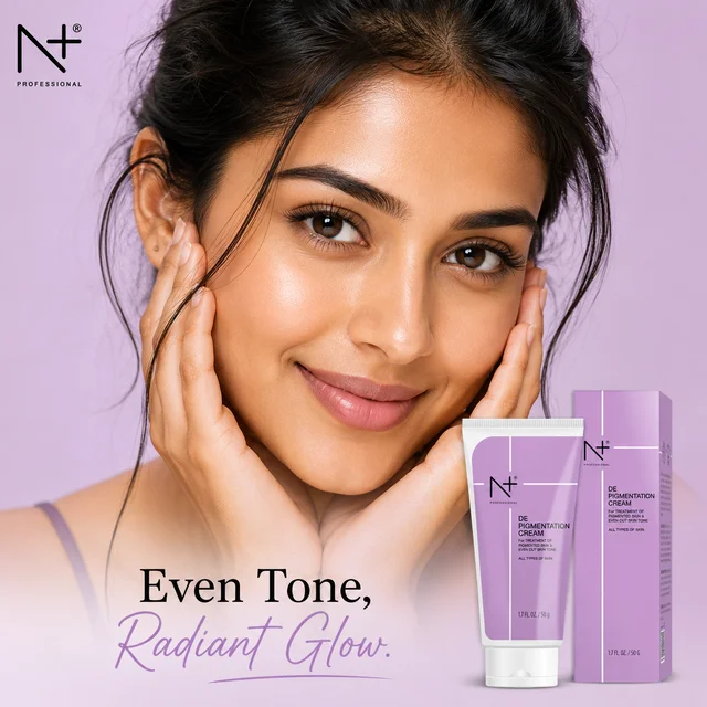 N Plus De Pigmentation Cream 50ml | Daily Face Care Cream for Uneven-Looking Skin Tone | Skin Brightening & Complexion Care | Convenient 50ml Pack