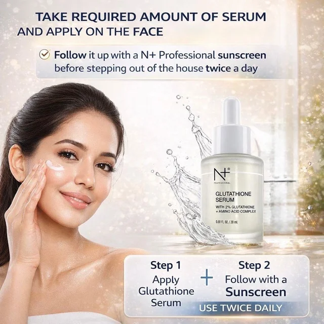N Plus Glutathione 2% Serum 20ml | Amino Acid Complex | Enriched with Grapefruit Extracts | Helps Boost Skin Radiance, Brightens Dull-Looking Skin & Improves Skin Tone
