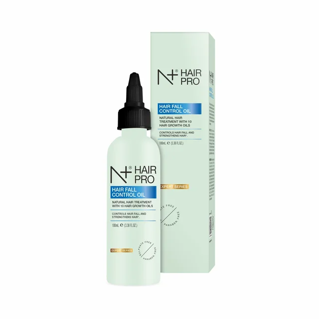 N Plus Hair Pro Hair Fall Control Oil 100ml | Treatment with 10 Hair Growth Oils | Nourishing Hair Oil for Daily Hair Care | Scalp & Hair Nourishment