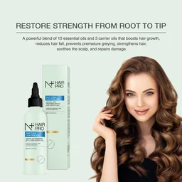 N Plus Hair Pro Hair Fall Control Oil 100ml | Treatment with 10 Hair Growth Oils | Nourishing Hair Oil for Daily Hair Care | Scalp & Hair Nourishment