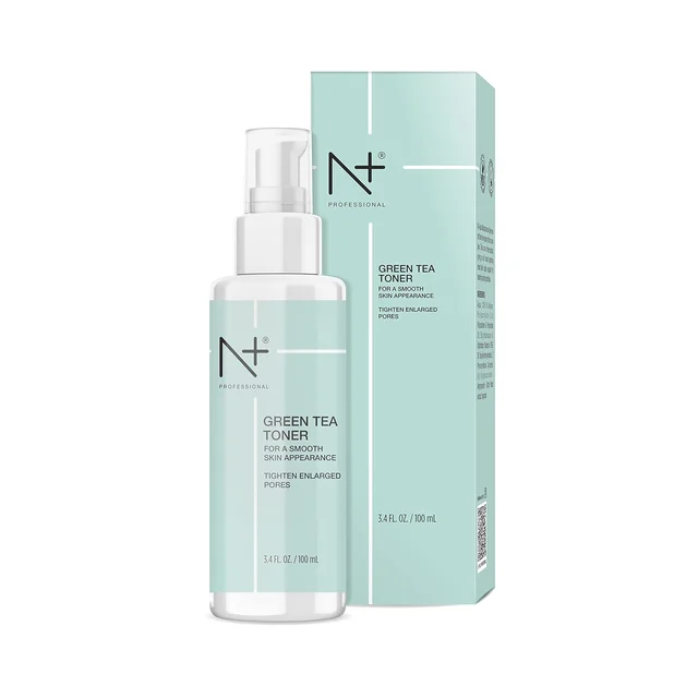 N Plus N PLUS Professional Green Tea Toner for Face 100ml | Helps Tighten Enlarged Pores | Green Tea Face Toner | Paraben Free Formula | Daily Skincare Toner