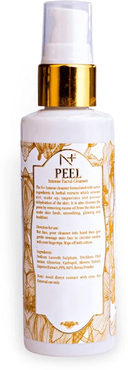 N Plus N PLUS Professional Peel Intense Facial Cleanser 100ml | Enriched with Herbal Extracts | Face Wash for Men & Women | Deep Cleansing, Fresh & Smooth-Looking Skin