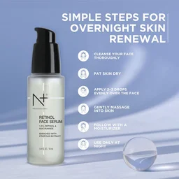 N Plus Professional Retinol Face Serum 30ml | Anti-Aging Skincare | Helps Reduce Appearance of Age Spots & Fine Lines | Brighter-Looking Skin | Paraben Free