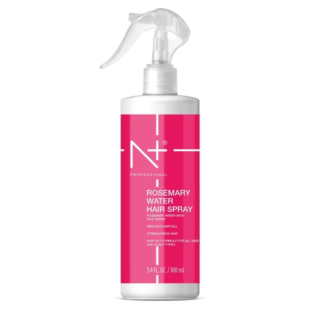 N Plus Professional Rosemary Water Hair Growth Spray 100ml | Hair Mist for Hair Fall Control & Strengthening | Helps Nourish Scalp, Reduce Breakage & Add Shine