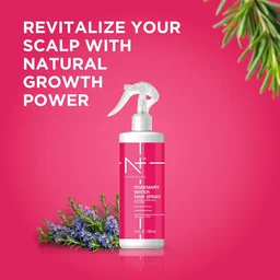 N Plus Professional Rosemary Water Hair Growth Spray 100ml | Hair Mist for Hair Fall Control & Strengthening | Helps Nourish Scalp, Reduce Breakage & Add Shine