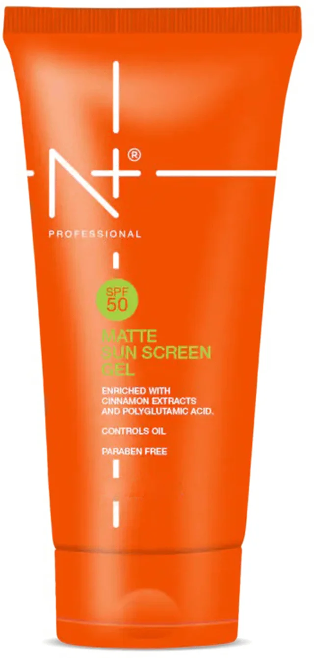 N Plus Professional Sunscreen Gel 100ml SPF50 | Matte Sun Screen Gel | Lightweight & Non-Sticky Formula | Daily Sun Protection | Suitable for All Skin Types