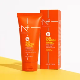 N Plus Professional Tinted Sunscreen 100ml SPF50 | Mattifying Tinted Sun Protection | UVA & UVB Protection | Natural Tinted Effect | Suitable for All Skin Types
