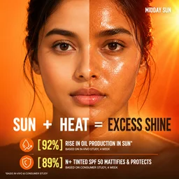 N Plus Professional Tinted Sunscreen 100ml SPF50 | Mattifying Tinted Sun Protection | UVA & UVB Protection | Natural Tinted Effect | Suitable for All Skin Types
