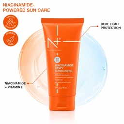 N Plus SPF 55 Niacinamide Dewy Sunscreen Cream 100ml | PA+++ Protection | Non-Greasy Formula | Enriched with Niacinamide & Vitamin E | Daily Sunscreen