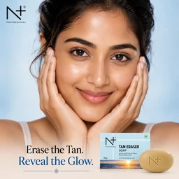N Plus Tan Eraser Soap 75g Pack of 3 | Helps Remove Tan & Revive Dull-Looking Skin | Cleansing Bath Soap for Fresh, Smooth & Brighter-Looking Skin | Daily Skin Care