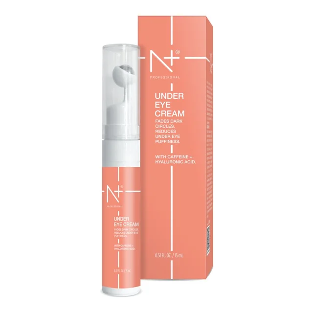 N Plus Under Eye Cream 15ml | Enriched with Caffeine & Hyaluronic Acid | Hydrating Eye Care Cream for a Fresh, Smooth-Looking Under-Eye Area | Daily Skincare