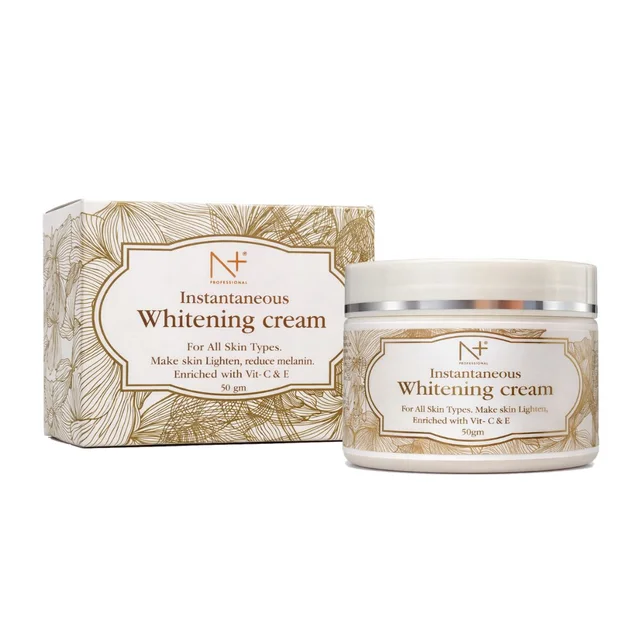 N Plus N+ Professional Instant Whitening Cream 50g | Enriched with Vitamin C & E | Helps Brighten Skin, Improve Uneven-Looking Tone & Reduce the Appearance of Dark Spots