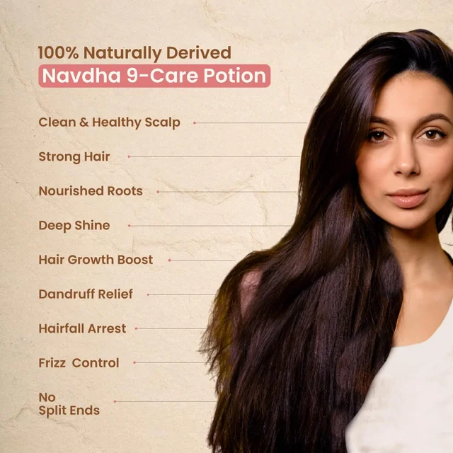 Nat Habit Hibiscus Navdha Shampoo 225ml | Natural Shampoo with Hibiscus, Amla & Fermented Soy | For Hair Growth, Oily Scalp, Dry Frizzy Hair | Sulfate Free Cleanser
