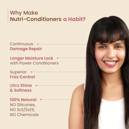 Nat Habit Hibiscus-Infused Conditioner 150ml | Five Oil Nutri-Conditioner | Reduces Dryness & Frizz | Natural Herbal Hair Conditioner for Men & Women | Long Lush Hair