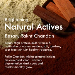 Nat Habit Ubtan Face Wash 100g | Fresh Daily Tikta with Wild Turmeric | Skin Brightening | Chemical & Sulphate Free Natural Cleanser | For Men & Women, All Skin Types