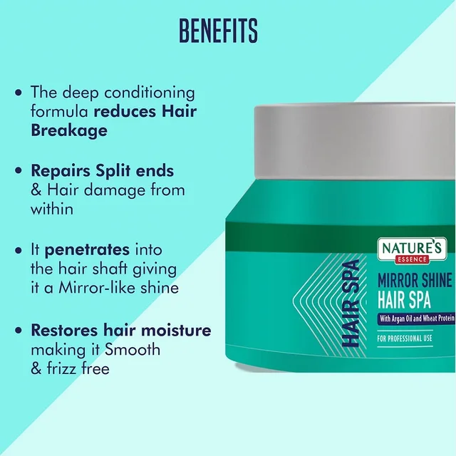 Nature's Essence Hair Spa, 500g |With Mirror Shine Deep Conditioning & Shine Treatment