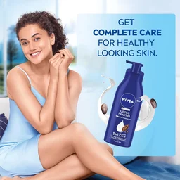 Nivea Cocoa Nourish Body Lotion 400ml | with Deep Moisture Serum | with Cocoa Butter & Coconut Oil | 48h Deep Moisture Care | Smooth, Soft Skin All Day | Non Greasy & Healthy Looking Skin | For Very Dry Skin |
