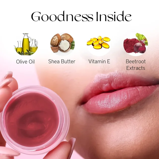 Nourish Mantra Beetroot Blast Lip Balm with SPF 12g | Enriched with Beetroot Extracts & Vitamin E| Shea Butter & Avocado Oil | Hydrates, Repairs & Protects Lips