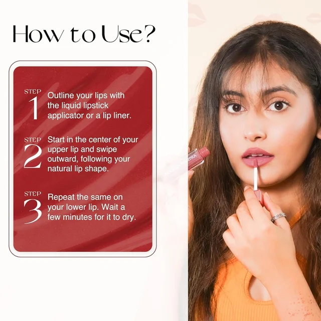 Nourish Mantra Bold Rush Creamy Matte Liquid Lipstick Combo with SPF 15, Set of 4 Mini Lipsticks 1.4ml each | Transfer-Proof, Smudge-Proof & Long-Lasting | Enriched with Jojoba Oil | Shea Butter & Vitamin E?