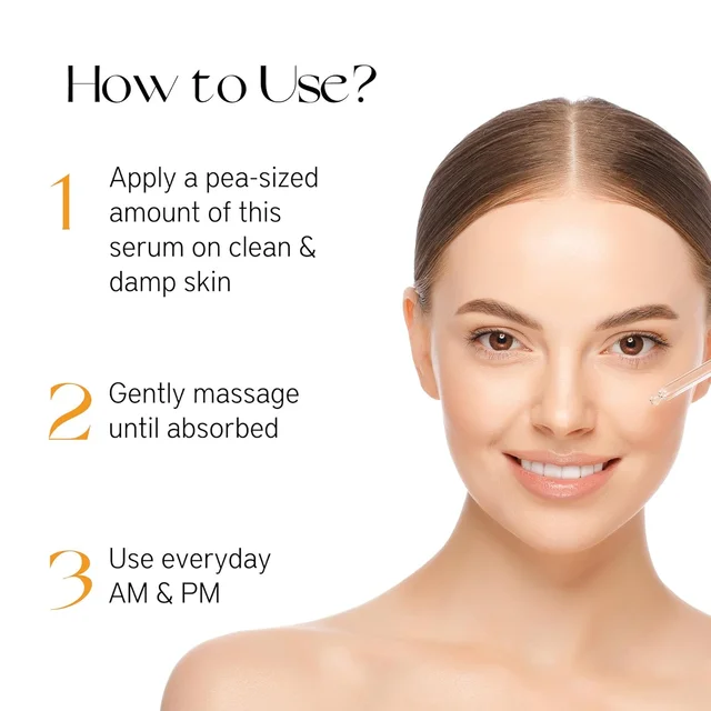 Nourish Mantra Facial Serum Glow with Vitamin C 30ml| Brightening & Hydrating Serum for Radiant Skin | Fades Dark Spots, Boosts Glow & Collagen | All Skin Types