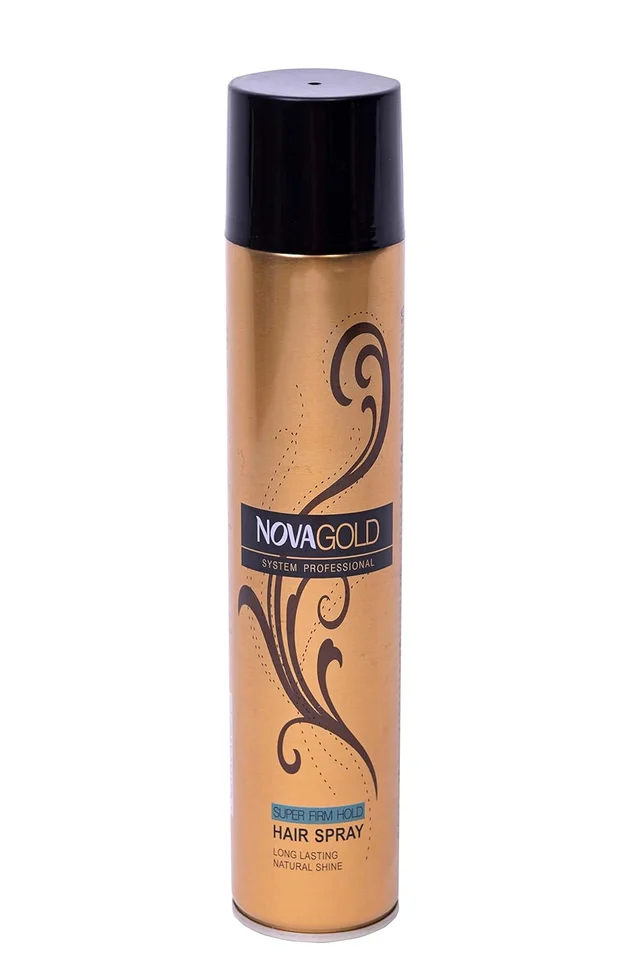 Nova Gold System Professional Hair Setting Spray 400ml | Super Firm Hold Hair Spray | Long-Lasting Styling, Non-Sticky, Suitable for All Hair Types | Salon & Home Use