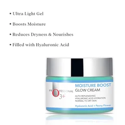 O3+ Professional O3+ Moisture Boost Glow Cream 50g | Hydrating Face Cream for Glowing Skin | Moisture Boost, Nourishment & Radiant Complexion